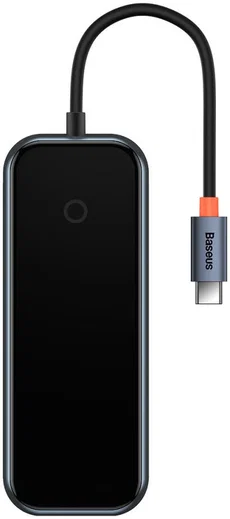 Baseus 100W USB-C naar USB 3.0/USB-C Hub met Power Delivery Grijs afbeelding 2