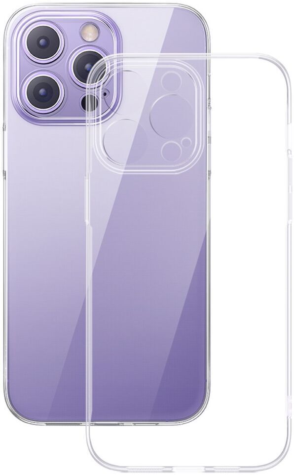 Baseus Apple iPhone 14 Pro Hoesje Ultra Dun Back Cover Transparant afbeelding 1