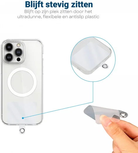 Bevestigingsplaatje voor Koordjes - Plaatje voor Hoesjes met Koord afbeelding 3
