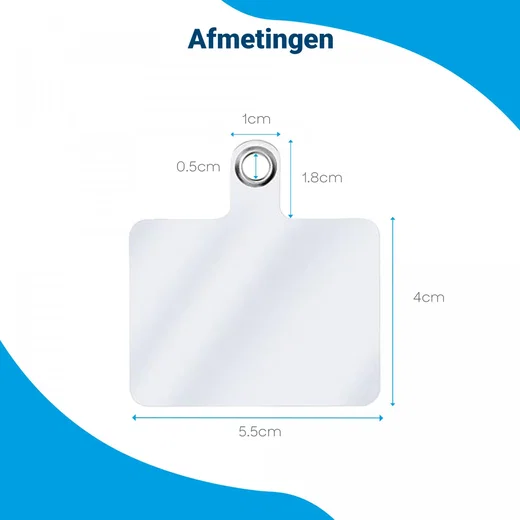 Bevestigingsplaatje voor Koordjes - Plaatje voor Hoesjes met Koord afbeelding 7