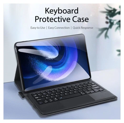 Dux Ducis Xiaomi Pad 6/6 Pro Hoes met Bluetooth Toetsenbord QWERTY afbeelding 3