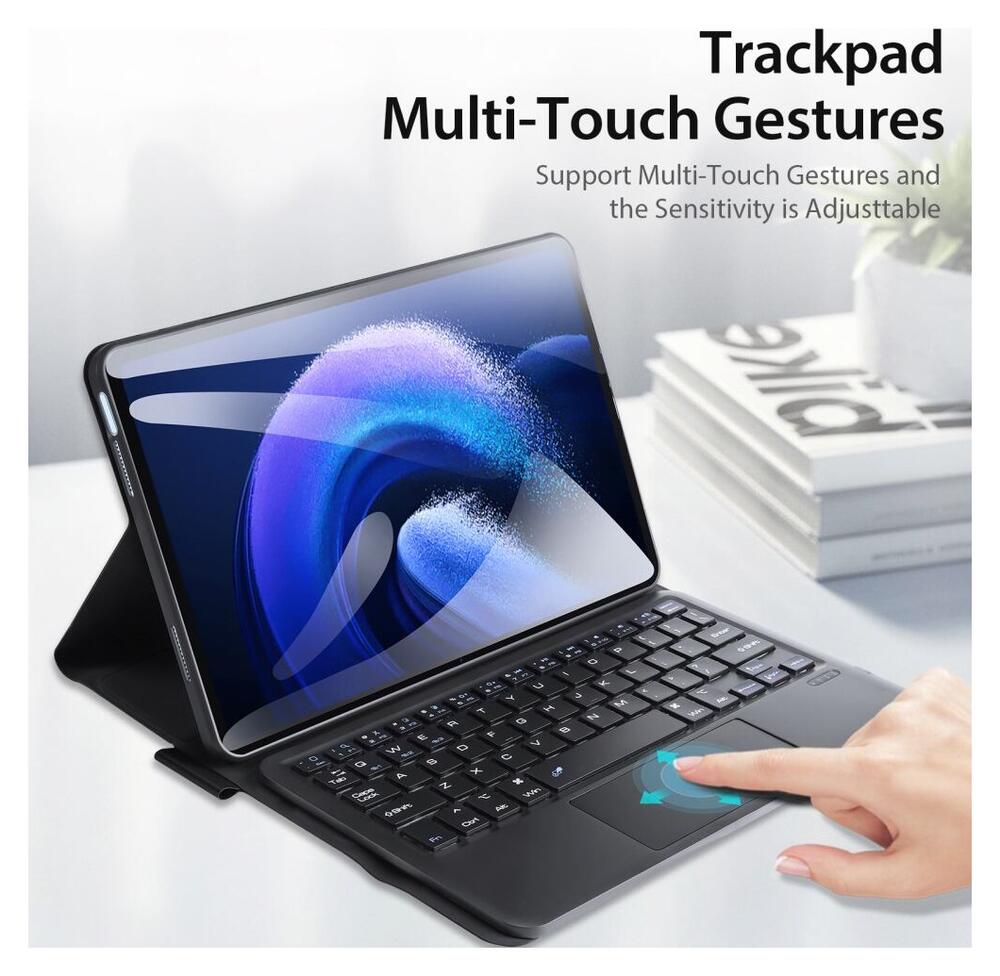 Dux Ducis Xiaomi Pad 6/6 Pro Hoes met Bluetooth Toetsenbord QWERTY afbeelding 8