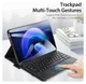Dux Ducis Xiaomi Pad 6/6 Pro Hoes met Bluetooth Toetsenbord QWERTY afbeelding 8