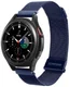 Dux Ducis - Milanese Staal Universeel Smartwatch Bandje 22MM - Blauw afbeelding 1