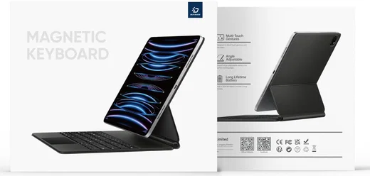 Dux Ducis iPad Pro 11/iPad Air (2022/2020) Toetsenbord Hoes Magnetisch afbeelding 13