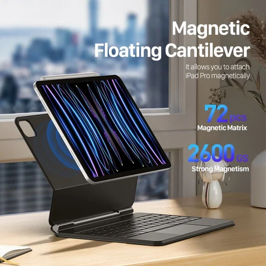 Dux Ducis iPad Pro 11/iPad Air (2022/2020) Toetsenbord Hoes Magnetisch afbeelding 2