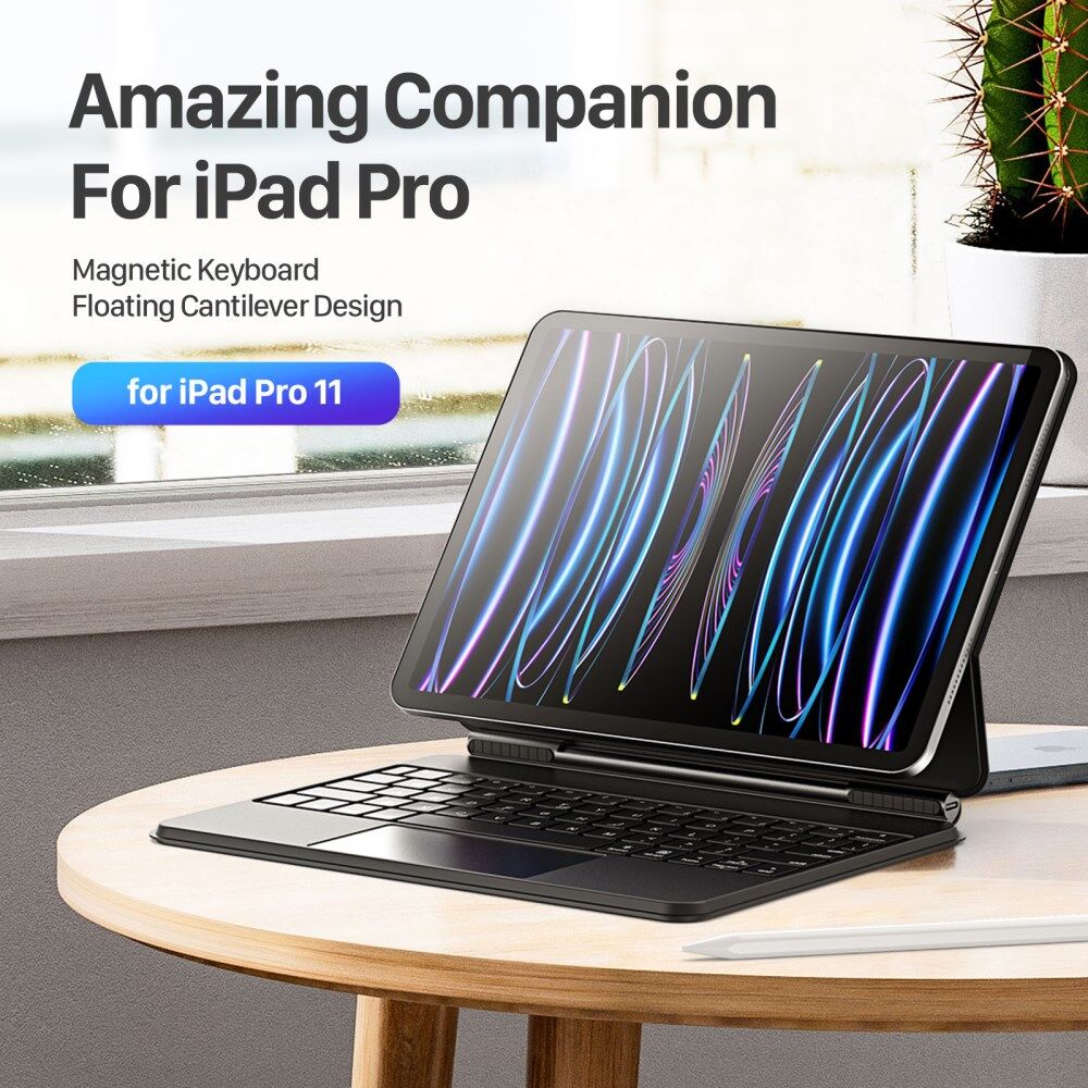 Dux Ducis iPad Pro 11/iPad Air (2022/2020) Toetsenbord Hoes Magnetisch afbeelding 10