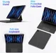 Dux Ducis iPad Pro 12.9 (2022/2021/2020) Magnetische Toetsenbord Hoes afbeelding 6