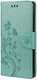 Samsung Galaxy A53 Hoesje Vlinder Bloem Book Case Pasjeshouder Groen afbeelding 4