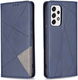Samsung Galaxy A53 Hoesje Portemonnee Book Case Geometrie Design Blauw afbeelding 1