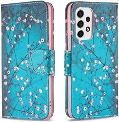 Samsung Galaxy A53 Hoesje Portemonnee Book Case Bloesem Print afbeelding