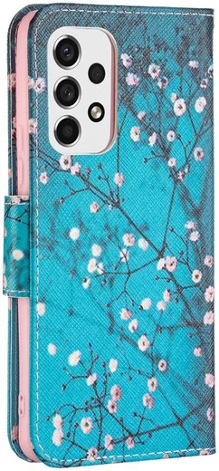 Samsung Galaxy A53 Hoesje Portemonnee Book Case Bloesem Print afbeelding 3