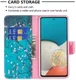 Samsung Galaxy A53 Hoesje Portemonnee Book Case Bloesem Print afbeelding 5