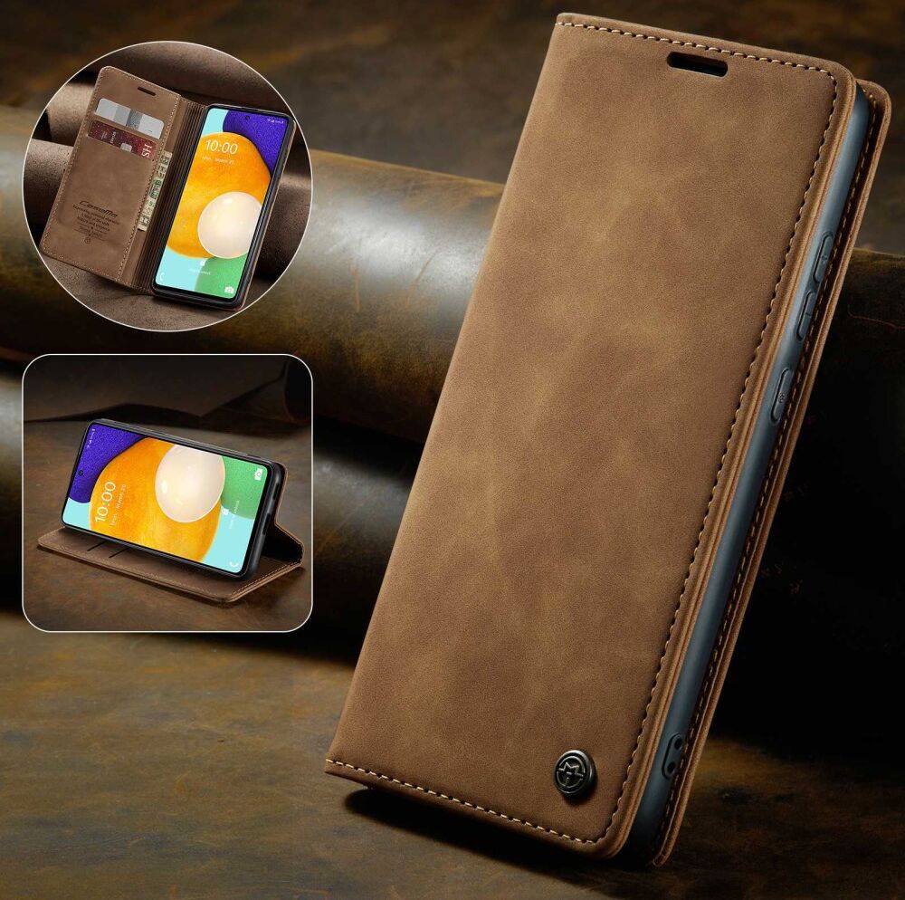 CaseMe 013 Samsung Galaxy A53 Hoesje Book Case met Pasjeshouder Bruin afbeelding 10
