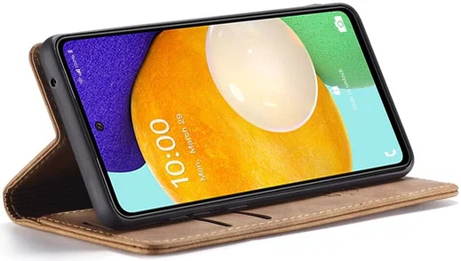 CaseMe 013 Samsung Galaxy A53 Hoesje Book Case met Pasjeshouder Bruin afbeelding 12