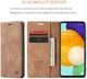 CaseMe 013 Samsung Galaxy A53 Hoesje Book Case met Pasjeshouder Bruin afbeelding 4