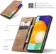 CaseMe 013 Samsung Galaxy A53 Hoesje Book Case met Pasjeshouder Bruin afbeelding 9