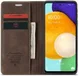 CaseMe 013 Samsung Galaxy A53 Hoesje Book Case met Pasjeshouder Coffee afbeelding 1