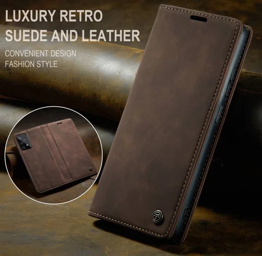 CaseMe 013 Samsung Galaxy A53 Hoesje Book Case met Pasjeshouder Coffee afbeelding 6