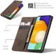 CaseMe 013 Samsung Galaxy A53 Hoesje Book Case met Pasjeshouder Coffee afbeelding 9