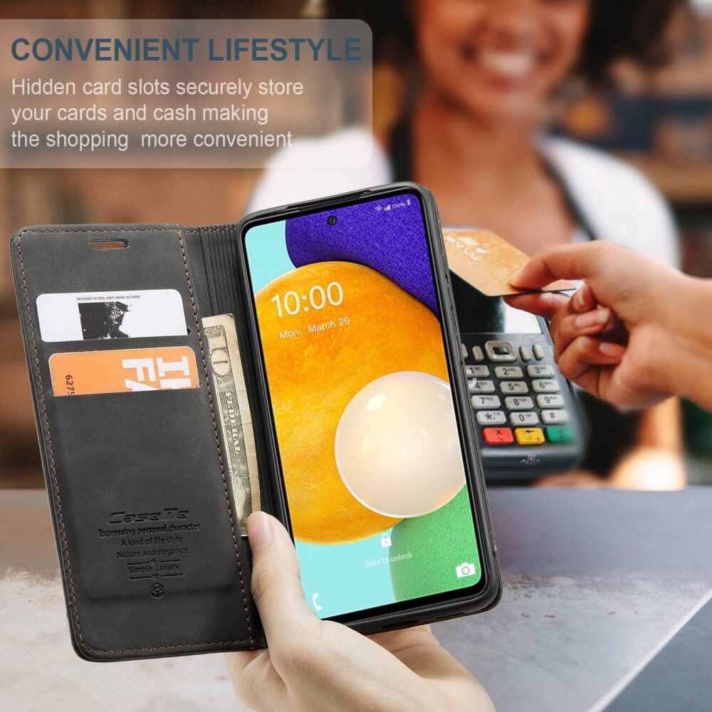 CaseMe 013 Samsung Galaxy A53 Hoesje Book Case met Pasjeshouder Zwart afbeelding 7