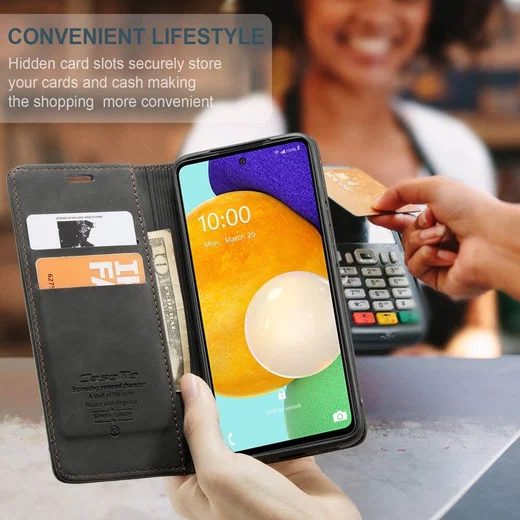 CaseMe 013 Samsung Galaxy A53 Hoesje Book Case met Pasjeshouder Zwart afbeelding 7