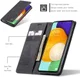CaseMe 013 Samsung Galaxy A53 Hoesje Book Case met Pasjeshouder Zwart afbeelding 9