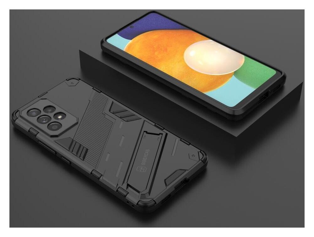 Samsung Galaxy A53 Hoesje Shockproof Kickstand Back Cover Zwart afbeelding 8
