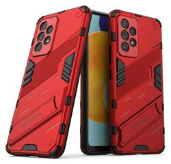 Samsung Galaxy A53 Hoesje Shockproof Kickstand Back Cover Rood afbeelding
