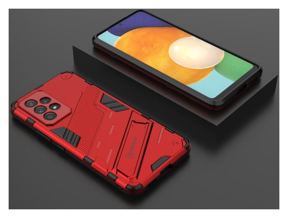 Samsung Galaxy A53 Hoesje Shockproof Kickstand Back Cover Rood afbeelding 8