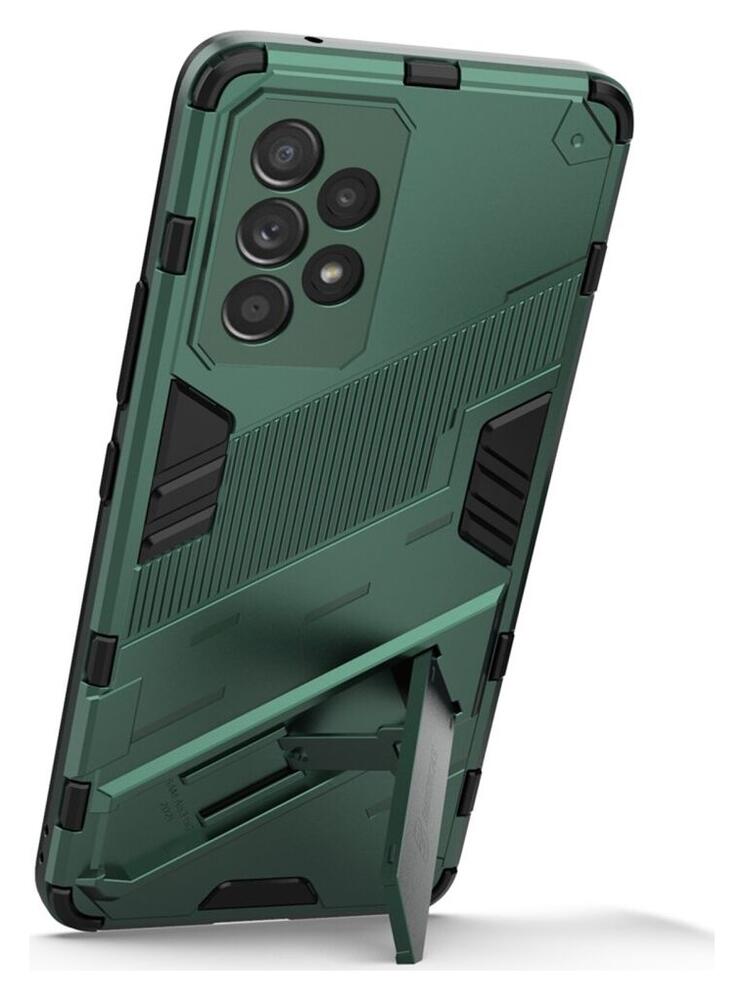 Samsung Galaxy A53 Hoesje Shockproof Kickstand Back Cover Groen afbeelding 3