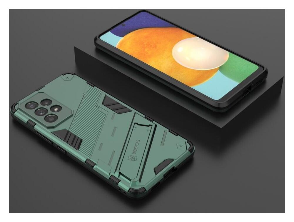 Samsung Galaxy A53 Hoesje Shockproof Kickstand Back Cover Groen afbeelding 7
