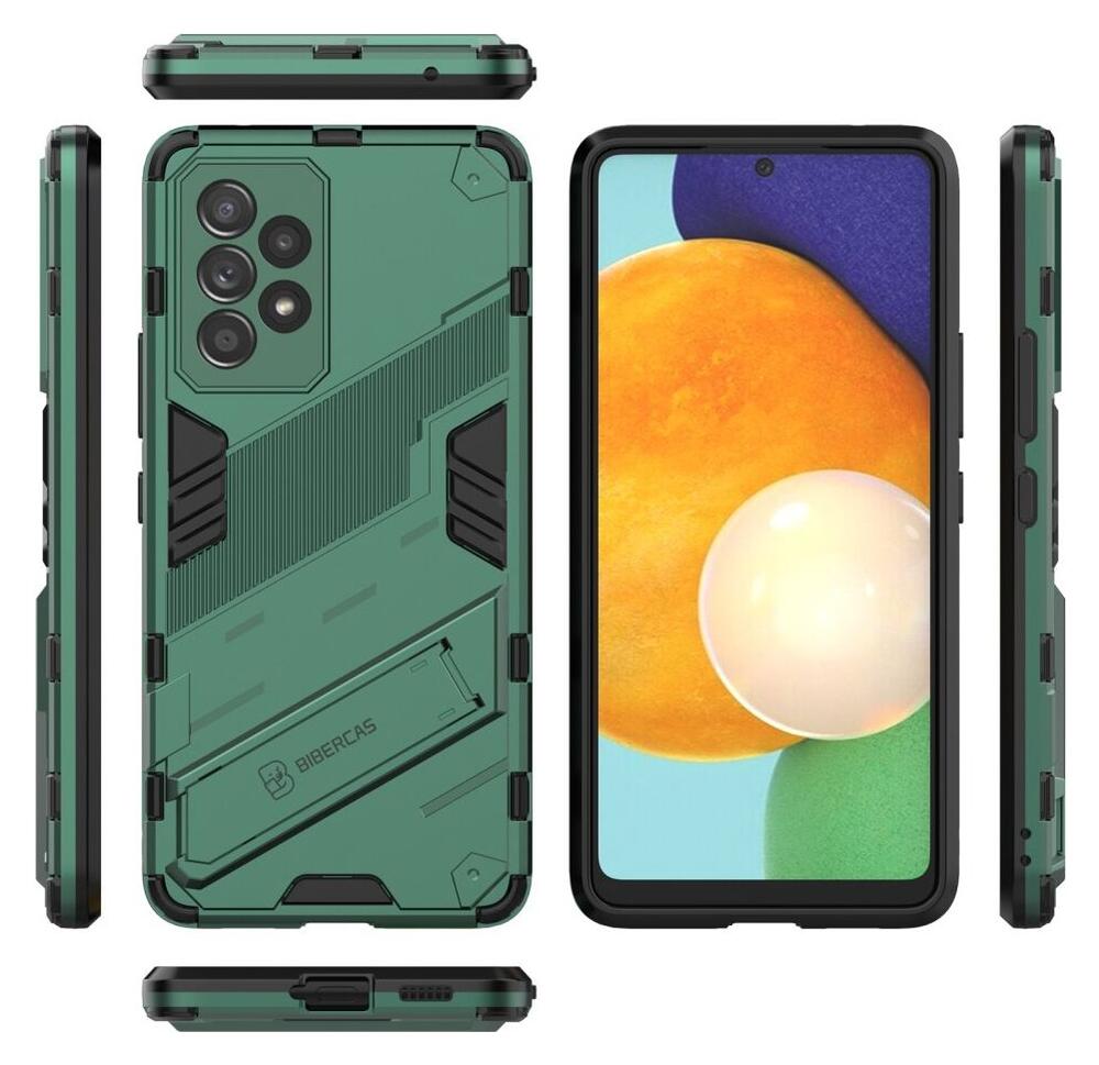 Samsung Galaxy A53 Hoesje Shockproof Kickstand Back Cover Groen afbeelding 8