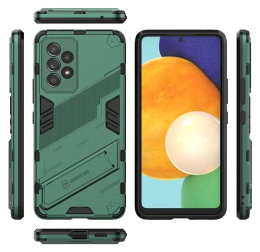 Samsung Galaxy A53 Hoesje Shockproof Kickstand Back Cover Groen afbeelding 8