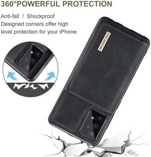 DG Ming Samsung Galaxy A53 Hoesje met Magnetische Kaarthouder Zwart afbeelding 5