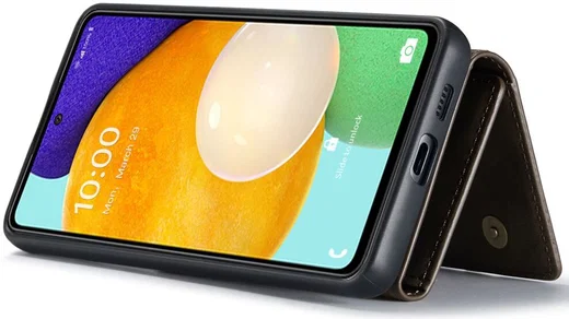 DG Ming Samsung Galaxy A53 Hoesje met Magnetische Kaarthouder Coffee afbeelding 10