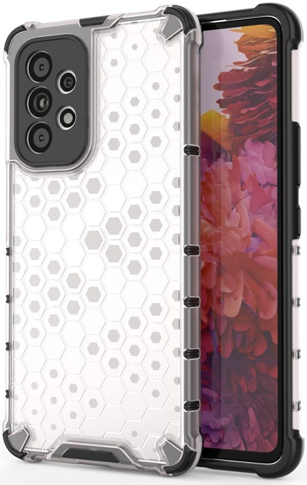 Samsung Galaxy A53 Hoesje Honingraat Back Cover Hybride Grijs afbeelding 1