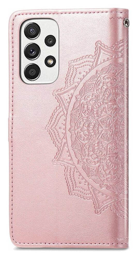 Samsung Galaxy A53 Hoesje Mandala Book Case met Pasjeshouder Roze afbeelding 11