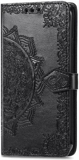 Samsung Galaxy A53 Hoesje Mandala Book Case met Pasjeshouder Zwart afbeelding 9
