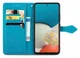 Samsung Galaxy A53 Hoesje Mandala Book Case met Pasjeshouder Blauw afbeelding 2