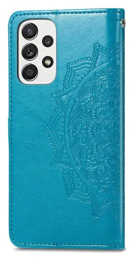 Samsung Galaxy A53 Hoesje Mandala Book Case met Pasjeshouder Blauw afbeelding 8