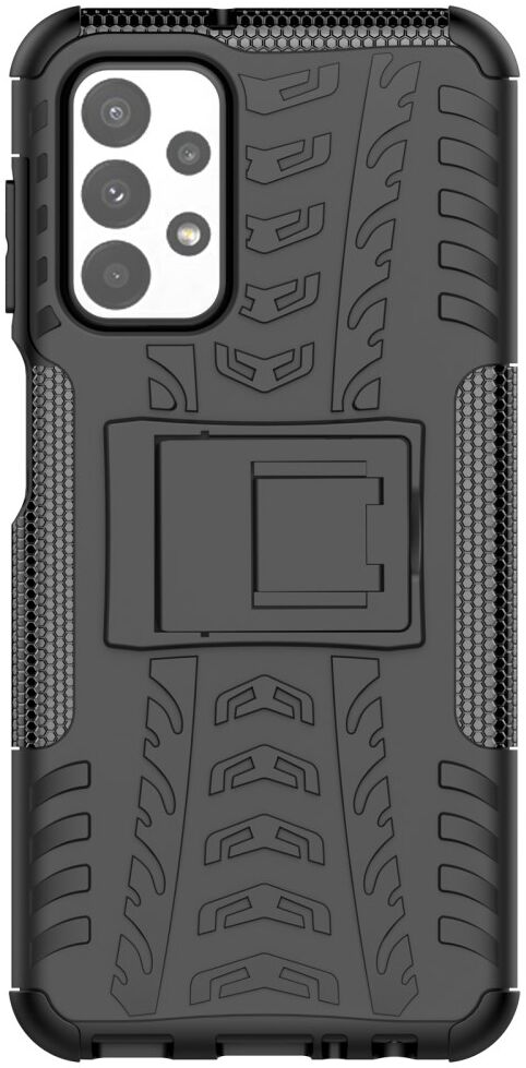 Samsung Galaxy A23 Hoes Robuust Hybride Back Cover Zwart afbeelding 2