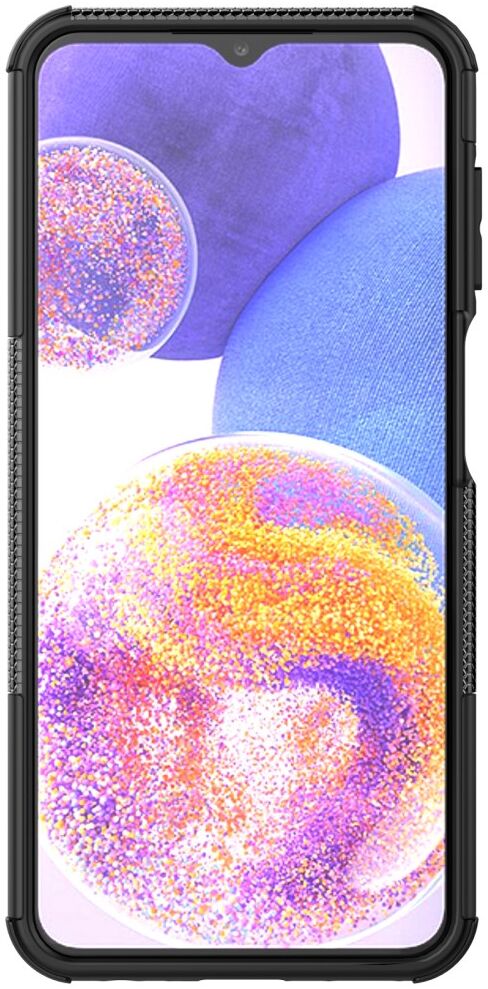 Samsung Galaxy A23 Hoes Robuust Hybride Back Cover Zwart afbeelding 3