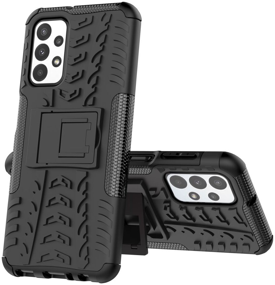 Samsung Galaxy A23 Hoes Robuust Hybride Back Cover Zwart afbeelding 5
