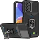 Samsung Galaxy A23 Hoesje met Camera Slider en Kickstand Ring Zwart afbeelding 1