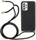 Samsung Galaxy A53 Hoesje Flexibel TPU met Koord Back Cover Zwart