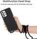 Samsung Galaxy A53 Hoesje Flexibel TPU met Koord Back Cover Zwart afbeelding 3