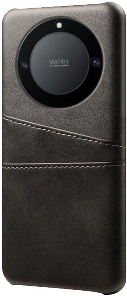 Honor Magic5 Lite Hoesje met Kaarthouder Back Cover Zwart afbeelding 1