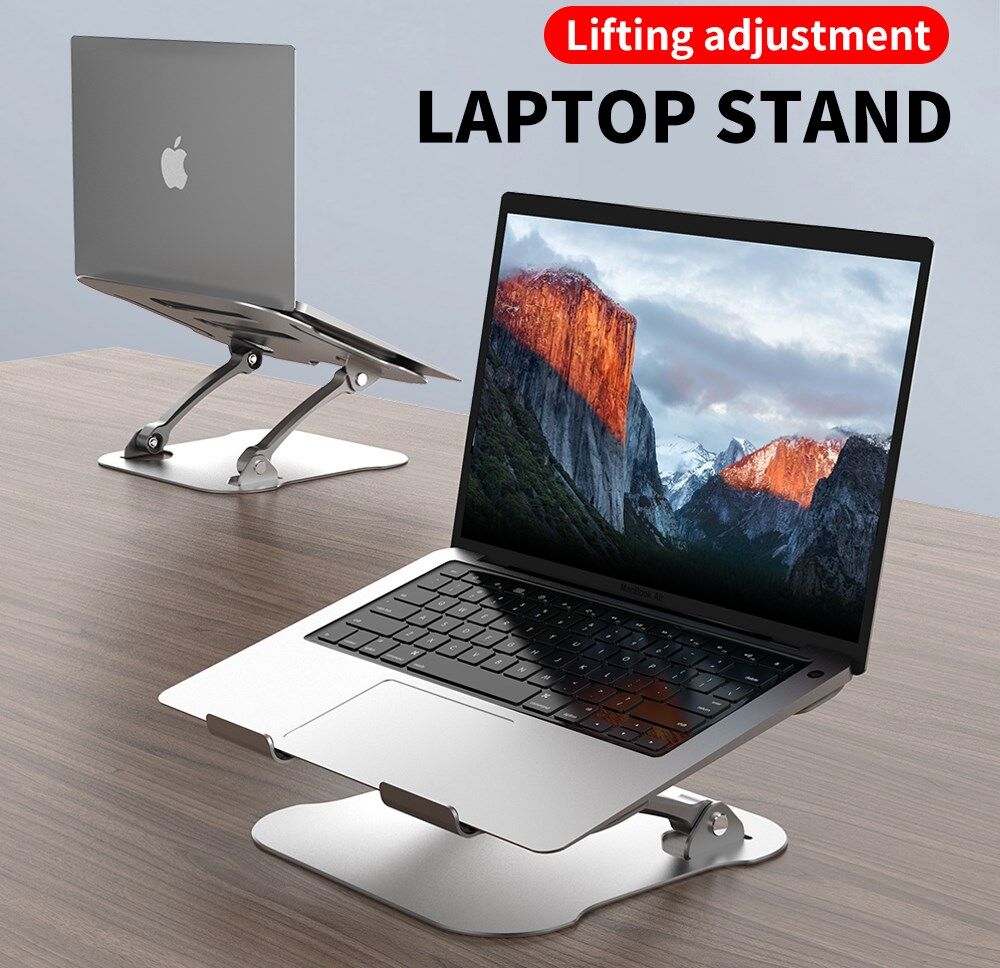 R-JUST Opvouwbare Standaard voor Laptop/MacBook 10 tot 17.3 Inch Grijs afbeelding 9