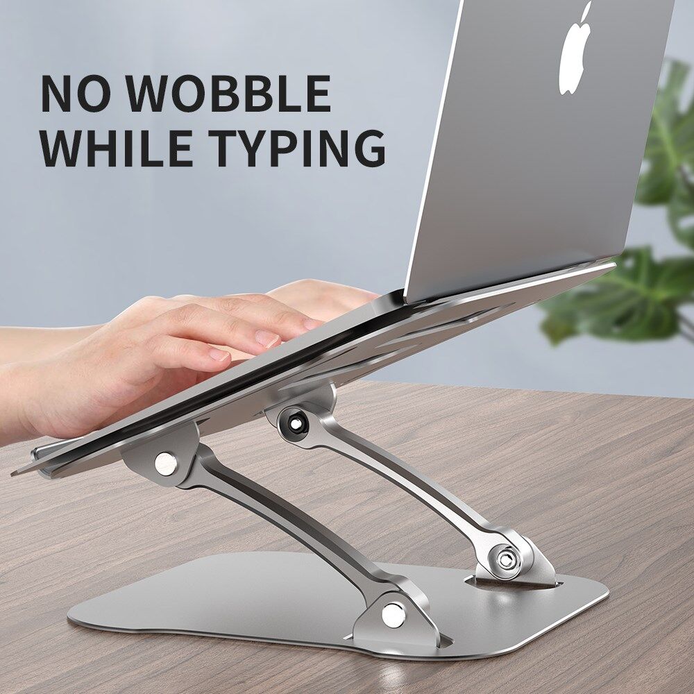 R-JUST Opvouwbare Standaard voor Laptop/MacBook 10 tot 17.3 Inch Grijs afbeelding 6